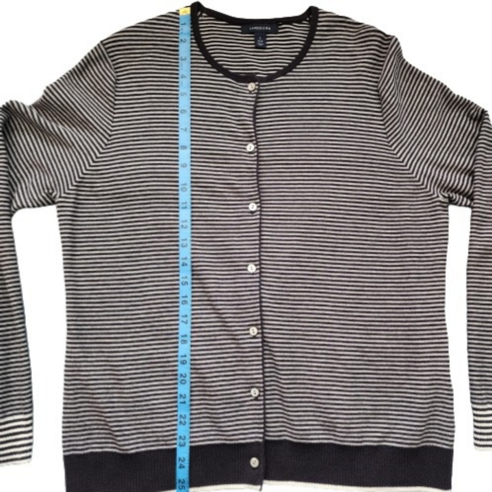 Striped Lands' End Cardigans L - Picture 15 of 15